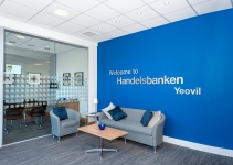 Property & Architecture Photography - Photography for Handelsbanken's, showing the reception area