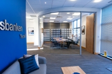 Property & Architecture Photography - Photography for Handelsbanken Yeovil showing the reception and conference room in use