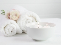 Products Photography - Floating Candles and crisp white towels - click to enlarge Products Photography - Floating Candles and crisp white towels
