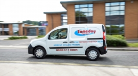 Industry Photography - Same Day Couriers, Panning photograph of a Refrigerated Vehicle - click to enlarge Industry Photography - Same Day Couriers, Panning photograph of a Refrigerated Vehicle